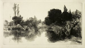 Shere Mill Pond, Nr. II (große Platte) von Francis Seymour Haden