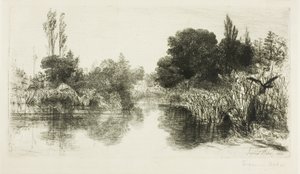 Shere Mill Pond, Nr. II (große Platte) von Francis Seymour Haden