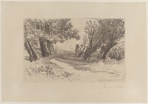 Der Spaziergang der Liebenden, Nr. I, 1864 von Francis Seymour Haden