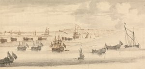 Hulks in der Medway von Francis Swaine