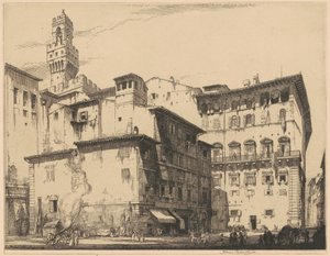 Das Municipio, Florenz von Francis Sydney Unwin