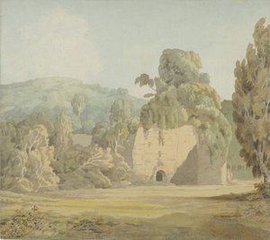 Eine efeubewachsene Ruine, späte 1780er-frühe 1790er Jahre