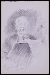 Porträt von Alfred Powell von Francis Wilfred Lawson