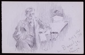 Porträt von FV Burridge von Francis Wilfred Lawson