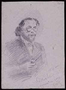Porträt von JT Micklethwaite, ca. 1893 von Francis Wilfred Lawson