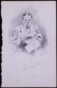 Porträt von John Leighton von Francis Wilfred Lawson