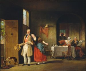 Der schüchterne Cousin, ca. 1841-1842 von Francis William Edmonds