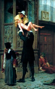 Gerettet vor der Pest, 1898 von Francis William Topham