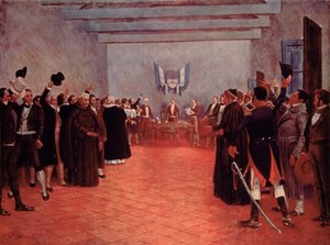 Der Kongress von Tucuman, die Unabhängigkeitserklärung Argentiniens von Spanien im Jahr 1816 von Francisco (after) Fortuny