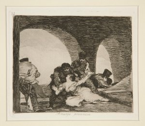 Amarga presencia (Bittere Anwesenheit), Bl. 13 aus Los desastres de la guerra (Die Schrecken des Krieges) von Francisco de Goya