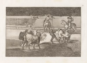 Banderillas de Fuego, Platte 31 aus La tauromaquia