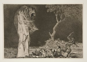 Disparate de miedo (Die Torheit der Angst), Platte 2 aus Los proverbios