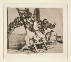 Der Schritt ist hart! von Francisco de Goya