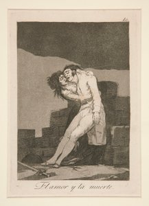 El amor y la muerte, Platte 10 aus der Serie Los caprichos