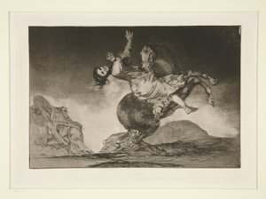 El caballo raptor (Der Pferdeentführer), pl. 10 aus der Serie Los proverbios