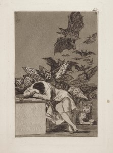Der Schlaf der Vernunft gebiert Ungeheuer, Bl. 43 aus der Serie Los Caprichos