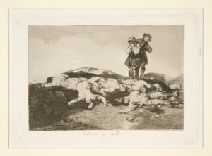 Begraben und schweigen, Platte 18 aus Die Schrecken des Krieges von Francisco de Goya