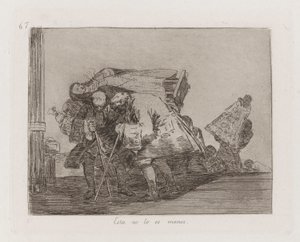 Esta no lo es menos, Platte 67 aus Los desastres de la guerra von Francisco de Goya