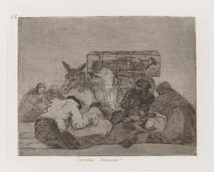 Seltsame Hingabe!, Platte 66 aus der Serie Die Schrecken des Krieges von Francisco de Goya