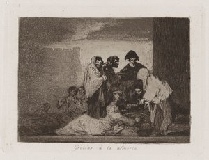Gracias ? la almorta (Dank der Hirse), Platte 51 aus Los desastres de la guerra (Die Schrecken des Krieges)