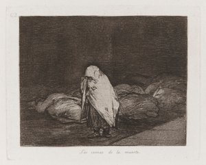 Die Betten des Todes, Platte 62 aus Die Schrecken des Krieges von Francisco de Goya