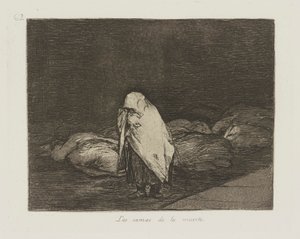 Die Betten des Todes, Platte 62 aus der Serie Los desastres de la guerra (Die Schrecken des Krieges) von Francisco de Goya