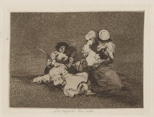 Die Frauen geben Mut, pl. 4 aus der Serie Die Schrecken des Krieges