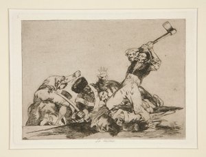 Lo mismo (Dasselbe), pl. 3 aus Los desastres de la guerra von Francisco de Goya