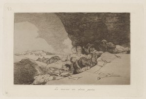 Dasselbe anderswo, Platte 23 aus Los desastres de la guerra