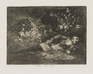Nada. Ello dirá. (Nichts. Das Ereignis wird es zeigen.), Platte 69 aus der Serie Los desastres de la guerra (Die Schrecken des Krieges)