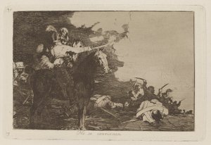 Sie stimmen nicht überein, Platte 17 aus Los desastres de la guerra von Francisco de Goya