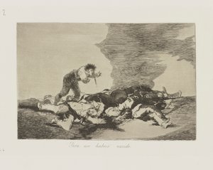 Para eso habeis nacido. (Dafür seid ihr geboren.), pl. 12 aus der Serie Los desastres de la guerra (Die Schrecken des Krieges) von Francisco de Goya