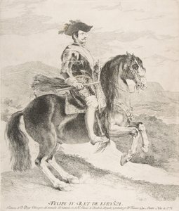 Philipp IV. zu Pferd, nach Velázquez von Francisco de Goya