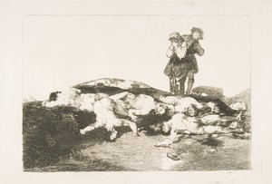 Tafel 18 aus Die Schrecken des Krieges Los Desastres de la Guerra: Begrabt sie und schweigt, 1810 von Francisco de Goya