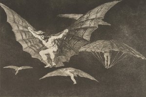 Tafel 13 aus den Disparates: Eine Art zu fliegen