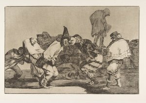 Tafel 14 aus den Disparates: Karnevalsnarrheit, ca. 1816-23 veröffentlicht 1864 von Francisco de Goya