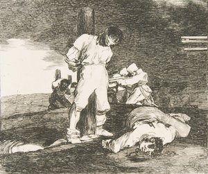 Platte 15 aus Die Schrecken des Krieges: Und es gibt keine Hilfe von Francisco de Goya