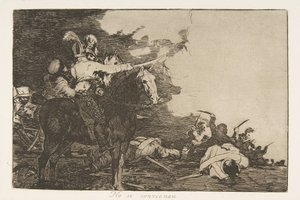 Tafel 17 aus Die Schrecken des Krieges: Sie..., 1810 veröffentlicht 1863 von Francisco de Goya