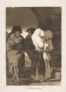 Tafel 22 aus Los Caprichos: Arme kleine Mädchen! Pobrecitas! von Francisco de Goya