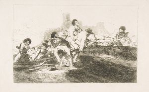 Platte 24 aus Die Schrecken des Krieges Los Desastres de la Guerra: Sie können immer noch nützlich sein, 1810 von Francisco de Goya
