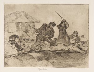 Tafel 28 aus Die Schrecken des Krieges Los Desastres de la Guerra: Rabbl..., 1810 veröffentlicht 1863 von Francisco de Goya