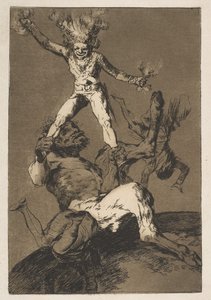 Blatt 56 aus Los Caprichos: Aufsteigen und fallen