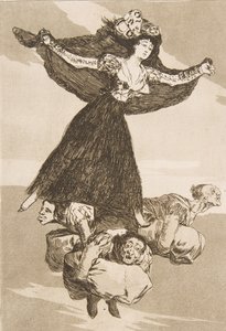 Tafel 61 aus Los Caprichos: Sie sind geflogen Volaverunt, 1799 von Francisco de Goya