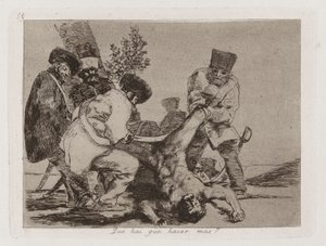 Was kann noch getan werden? (Que [sic] hai que hacer mas?), Platte 33 aus Los desastres de la guerra (Die Schrecken des Krieges)