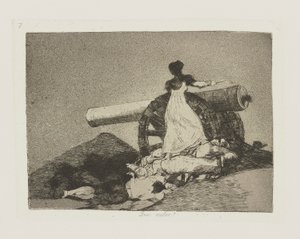 Welch Mut!, Platte 7 aus der Serie Die Schrecken des Krieges von Francisco de Goya