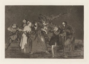 Wunden heilen schneller als hastige Worte, aus der Serie Los disparates (Los proverbios)