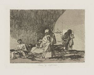 Die Gesunden und die Kranken, pl. 57 aus der Serie Die Schrecken des Krieges