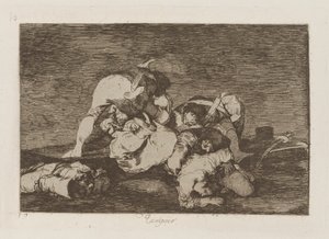 Tampoco (Auch diese nicht), pl. 10 aus der Serie Los desastres de la guerra (Die Schrecken des Krieges) von Francisco de Goya