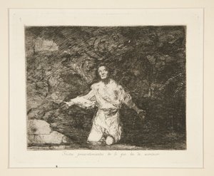 Tristes presentimientos de lo que ha de acontecer, pl. 1 aus Los desastres de la guerra
