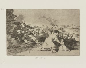 Yo lo vi. (Ich sah es.), pl. 44 aus der Serie Los desastres de la guerra (Die Schrecken des Krieges)